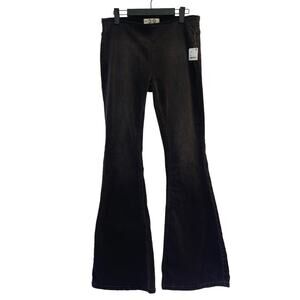 We The Free Pull On Bellbottom Pants Size 29 Soft Black Jeans Pocketless